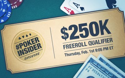 Poker Insider $250K Freeroll Qualifier - Bovada Poker